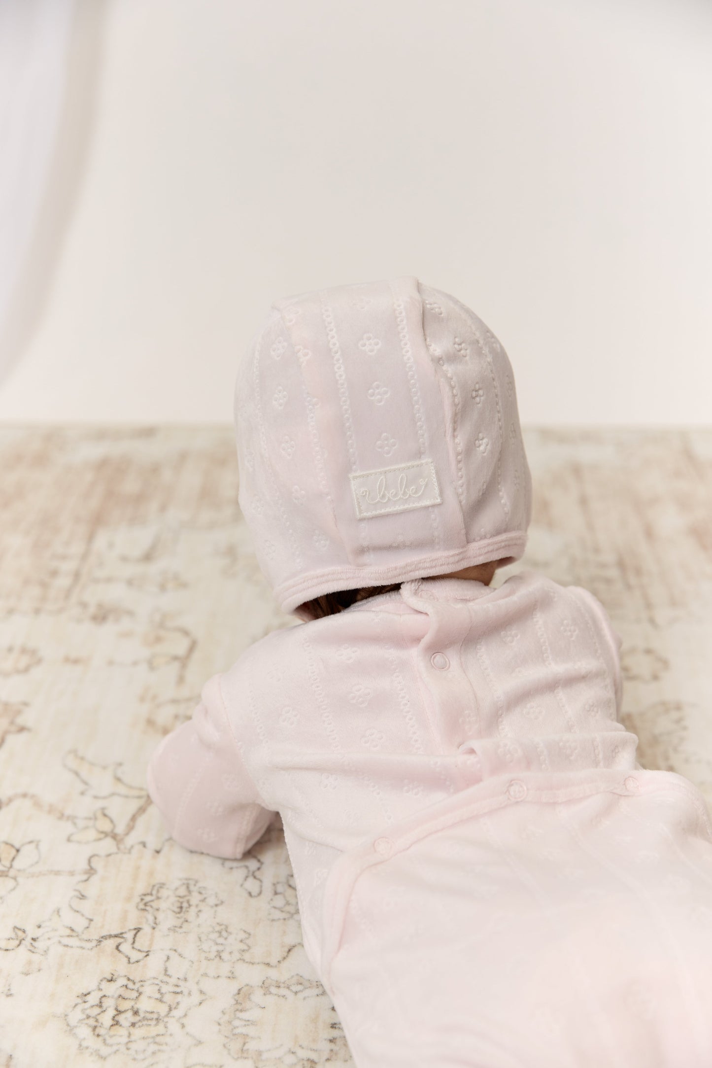 Bebe Pointelle Footie, Hat & Blanket Set - Pink