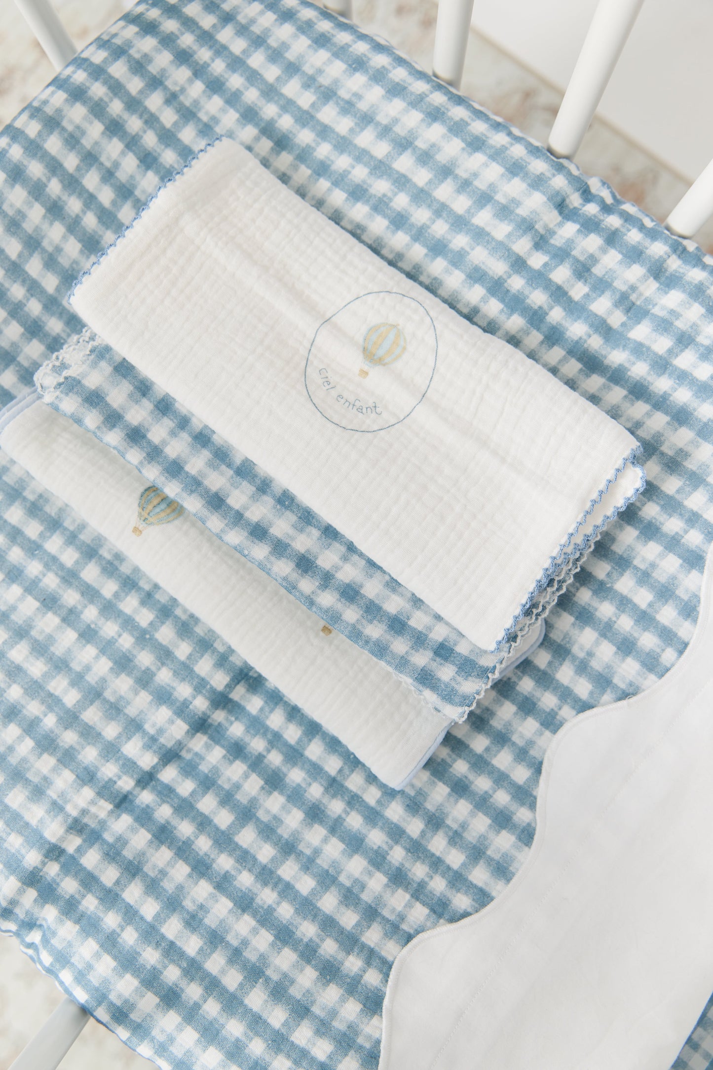 Ciel Enfant Burp Cloth Set of 3 - Blue