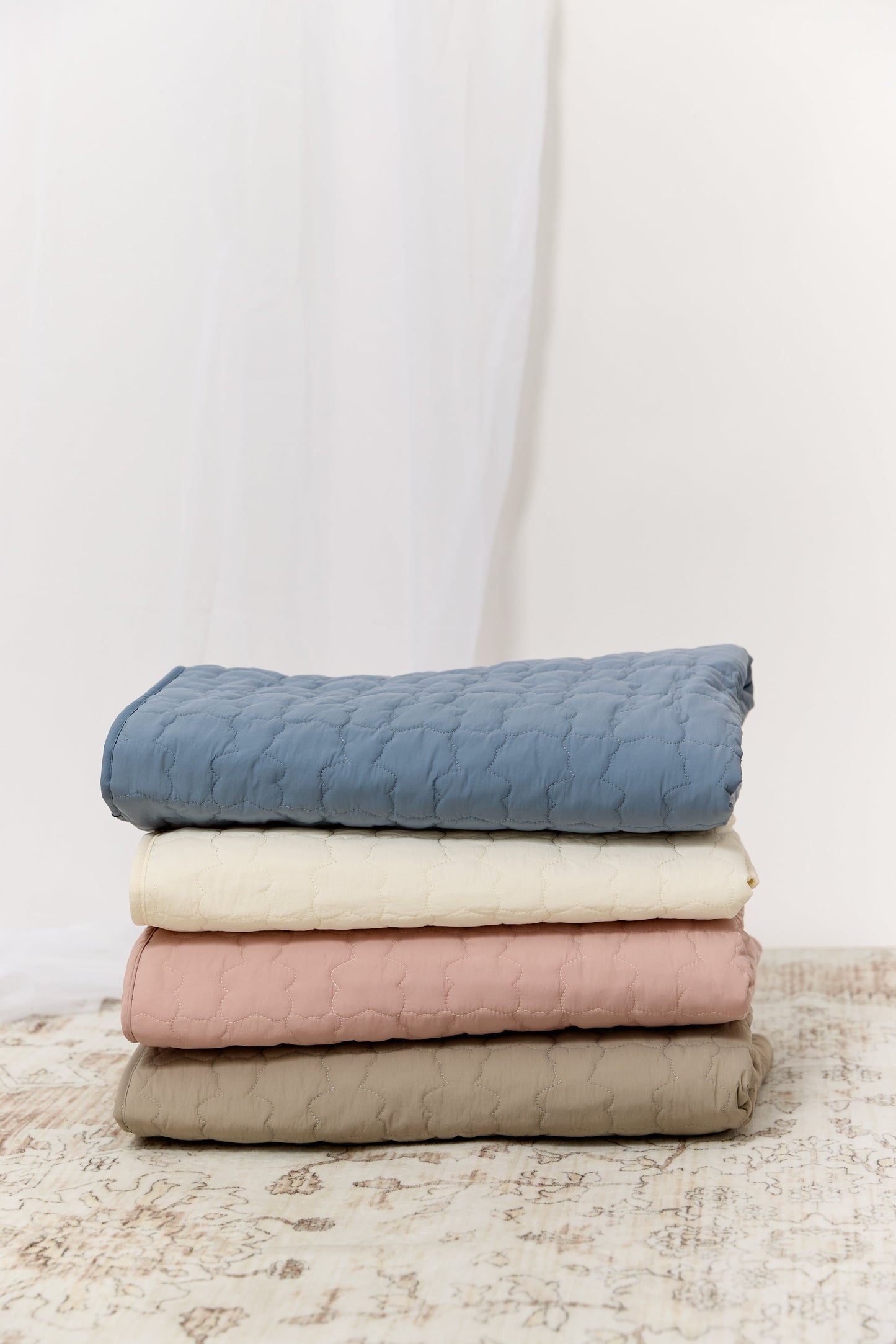 Petit Ours Padded Blanket - Pink