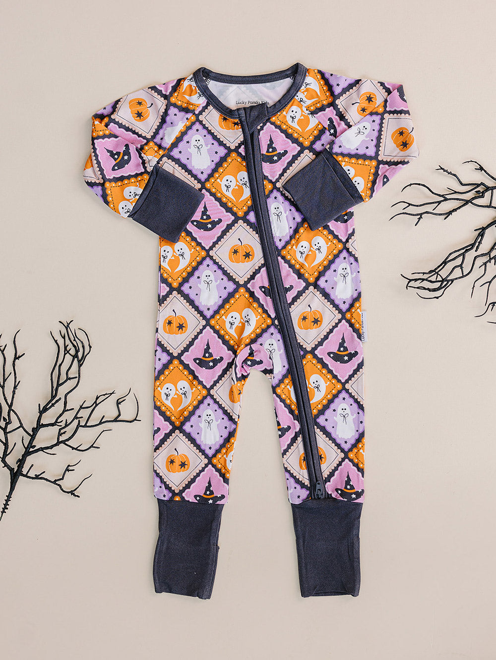Bamboo Zip Romper | Ghost Whimsy
