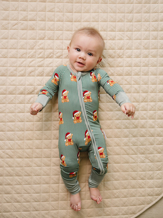 Bamboo Zip Romper | Merry Bear
