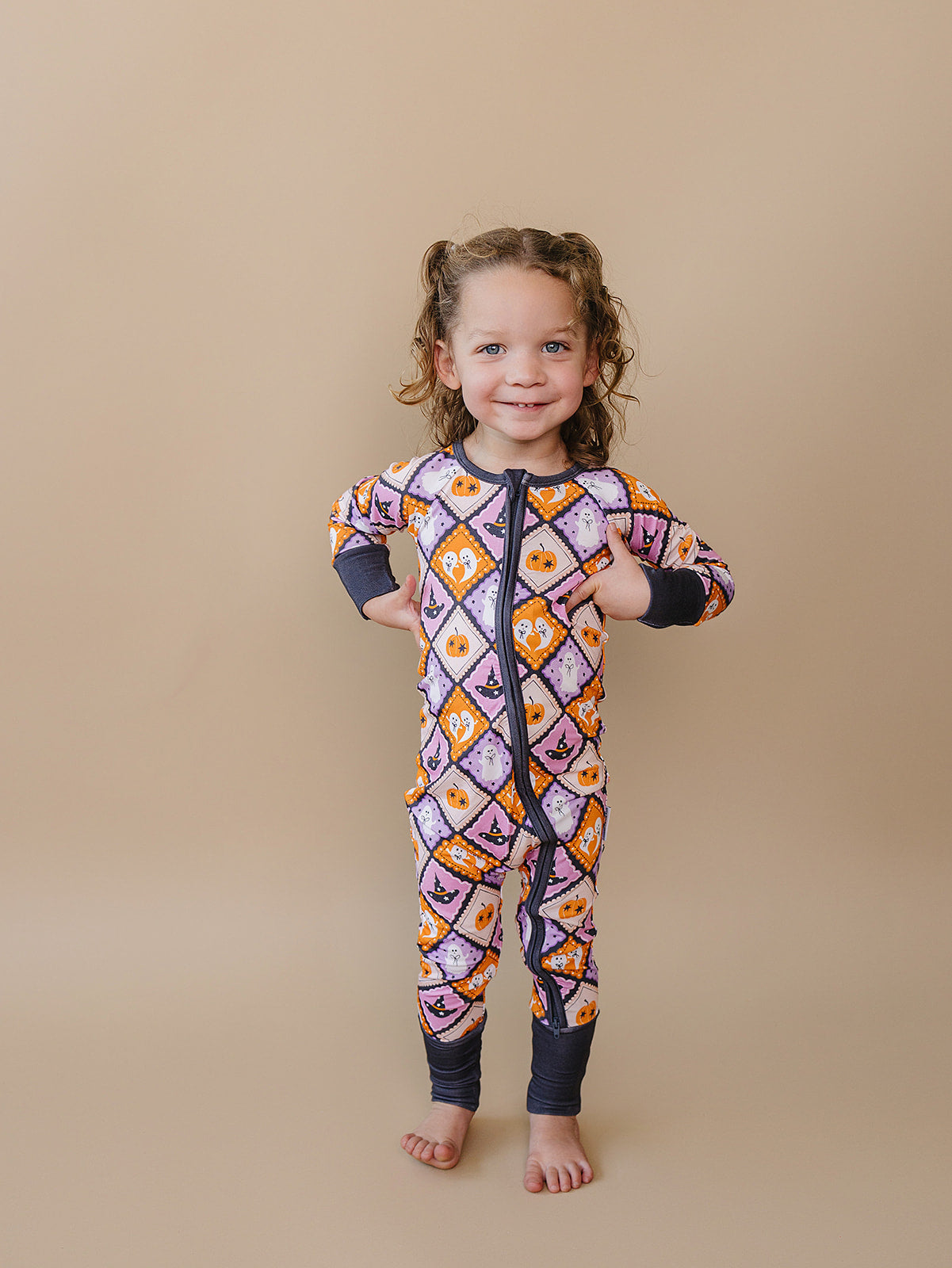 Bamboo Zip Romper | Ghost Whimsy