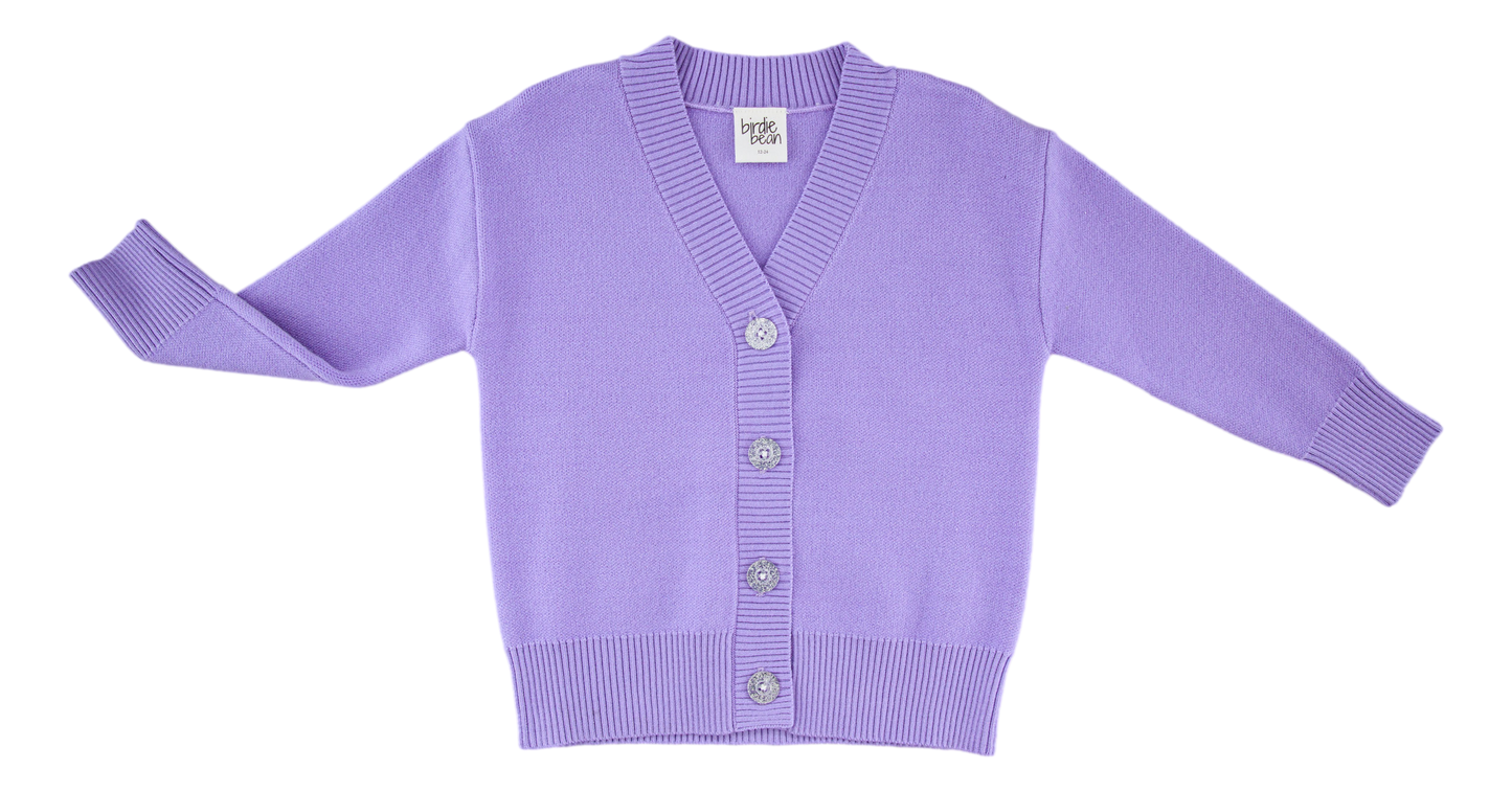 Lavender Knit Cardigan