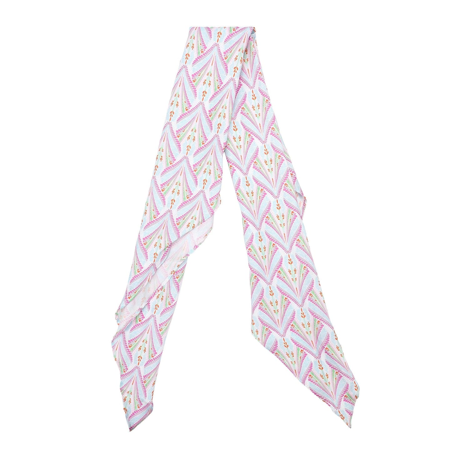 Petals & Plumes Satin Anything Scarf