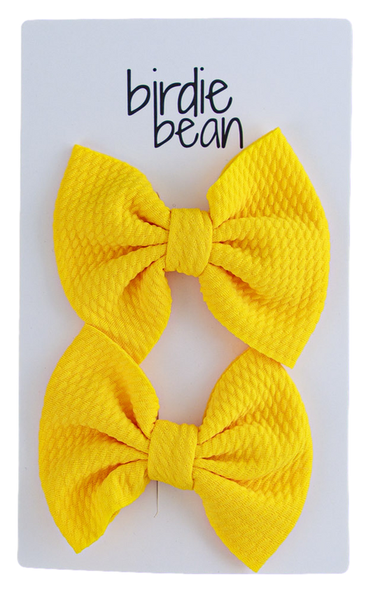 Lemon Clippy Bow Set