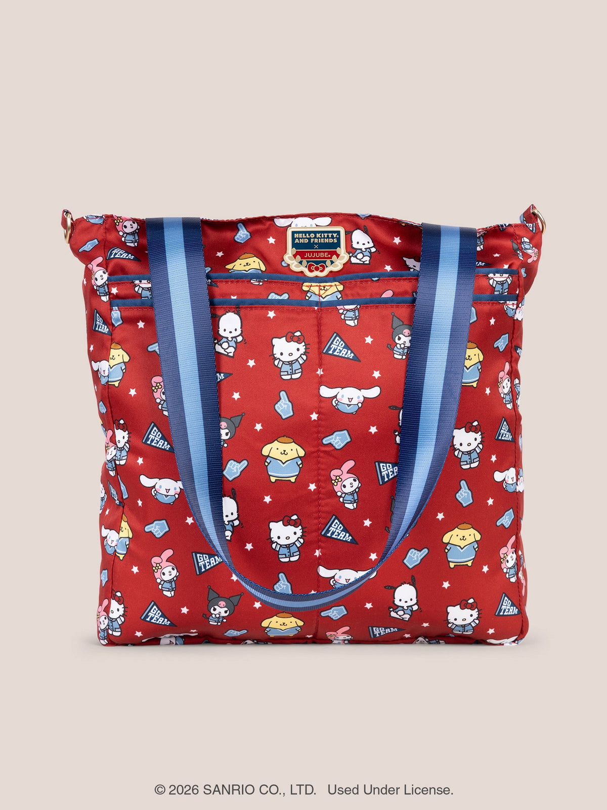 Hello Kitty® ×JuJuBe Varsity Be Light Diaper Bag Tote – Red and Navy