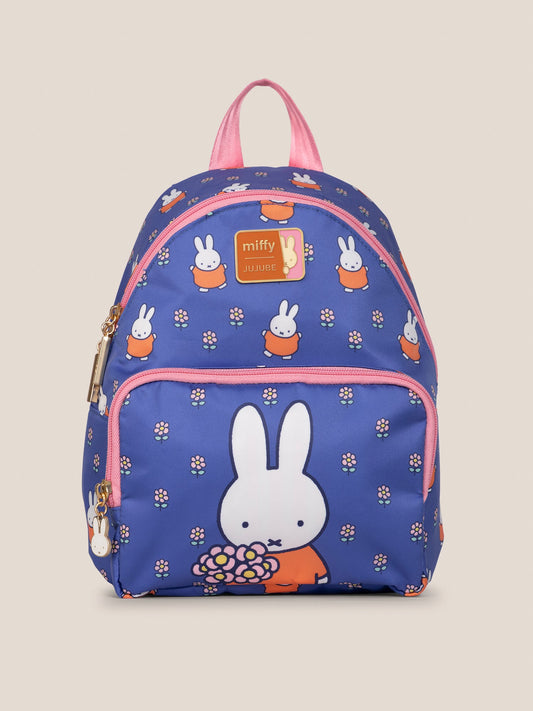 Miffy Flower Fields Everyday Mini Backpack - Blue & Orange
