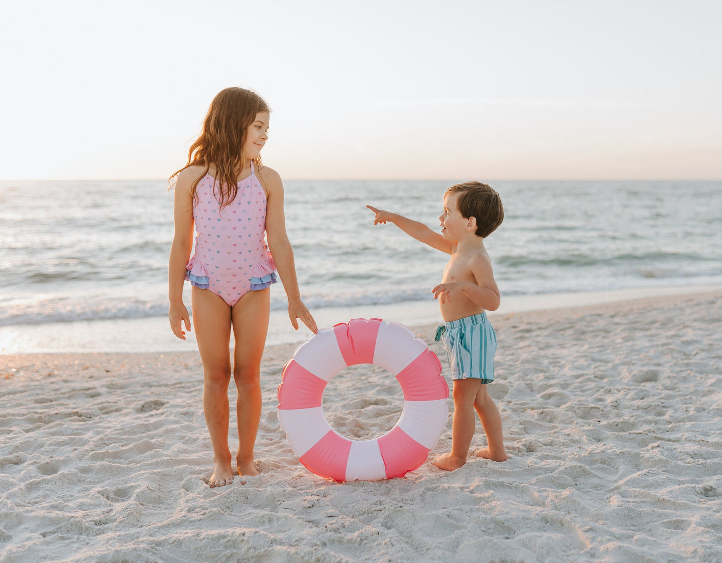 Candyland Stripe Swim Shorts