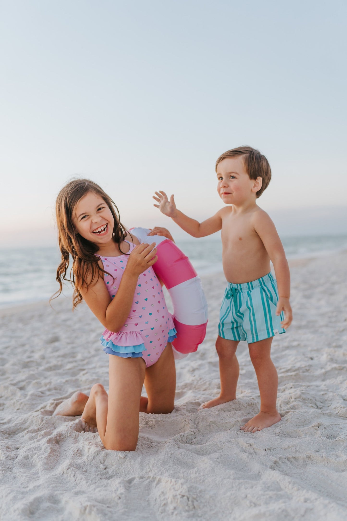 Candyland Stripe Swim Shorts