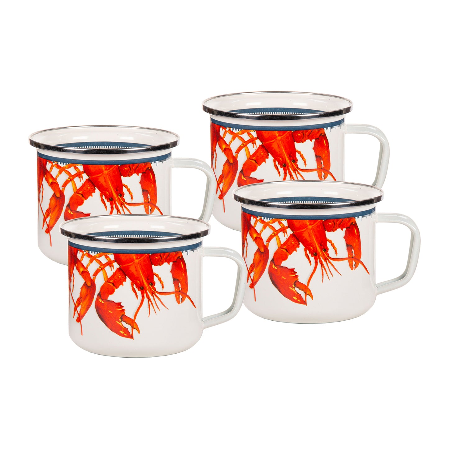 Lobster 24 oz Grande Mugs - Set of 4