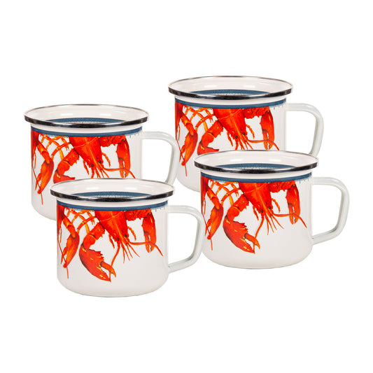 Lobster 24 oz Grande Mugs - Set of 4