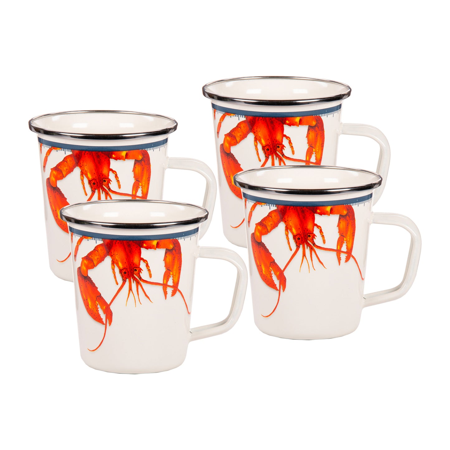 Lobster 16 oz Latte Mugs - Set of 4