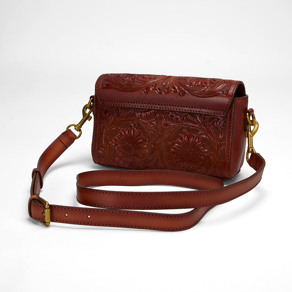 Loyal West SAVI MINI BAG IN  HANDTOOLED LEATHER