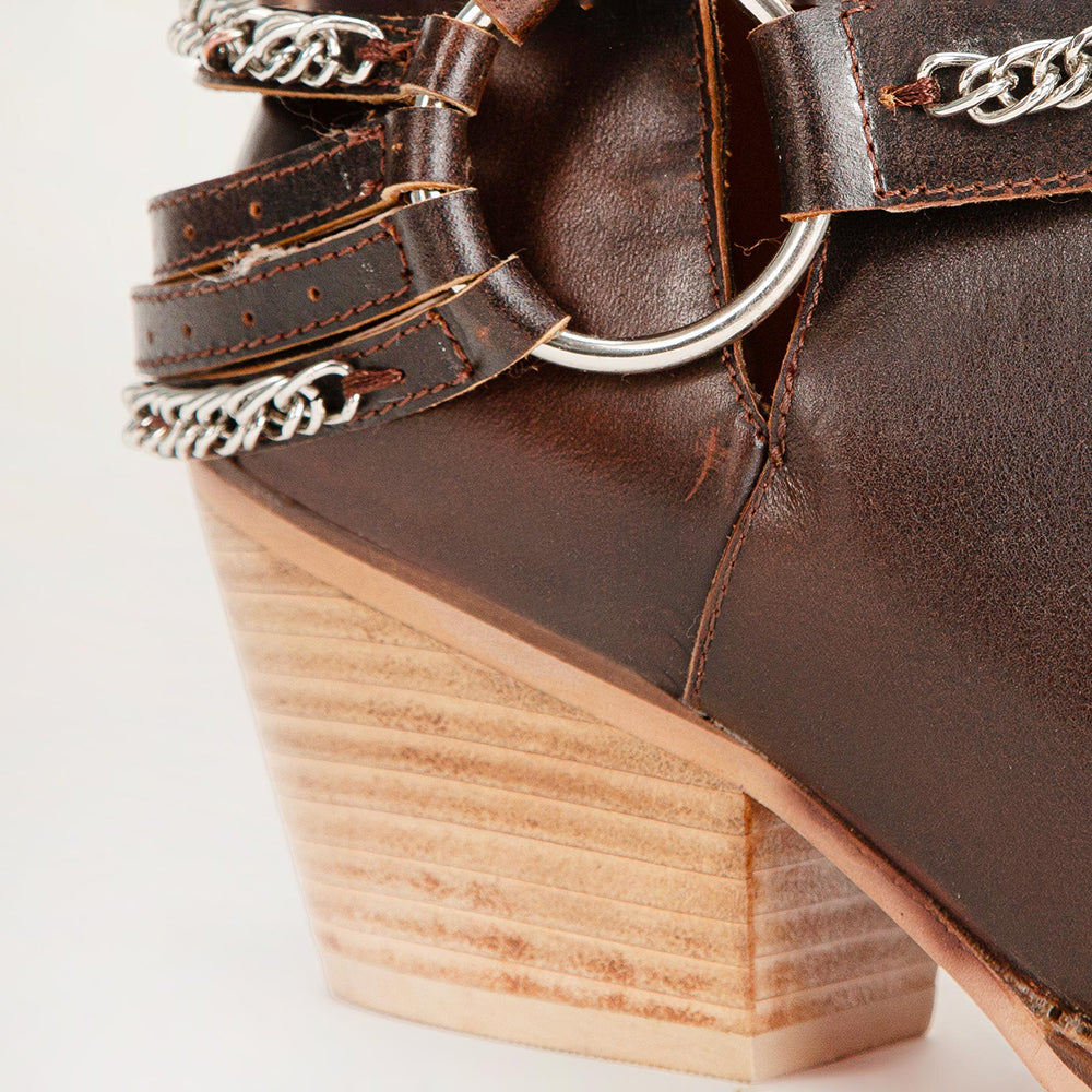 Loyal West Raven Canyon Booties In Calfskin