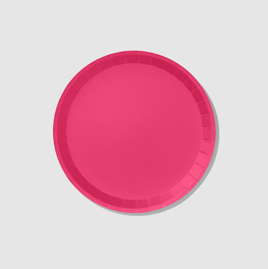 Hot Pink Classic Large Plates (10 per pack)