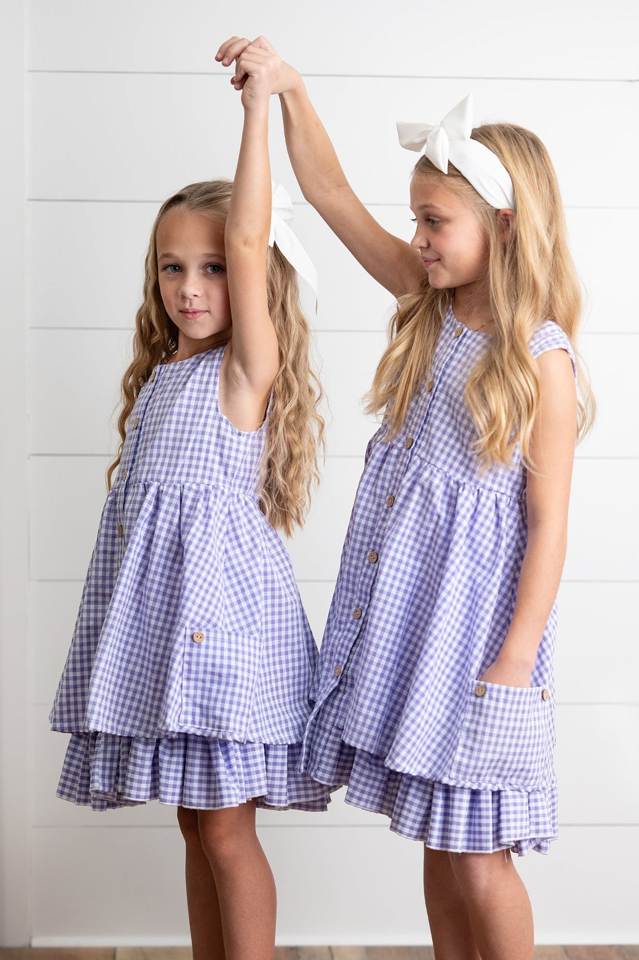 Lavender Gingham Dress