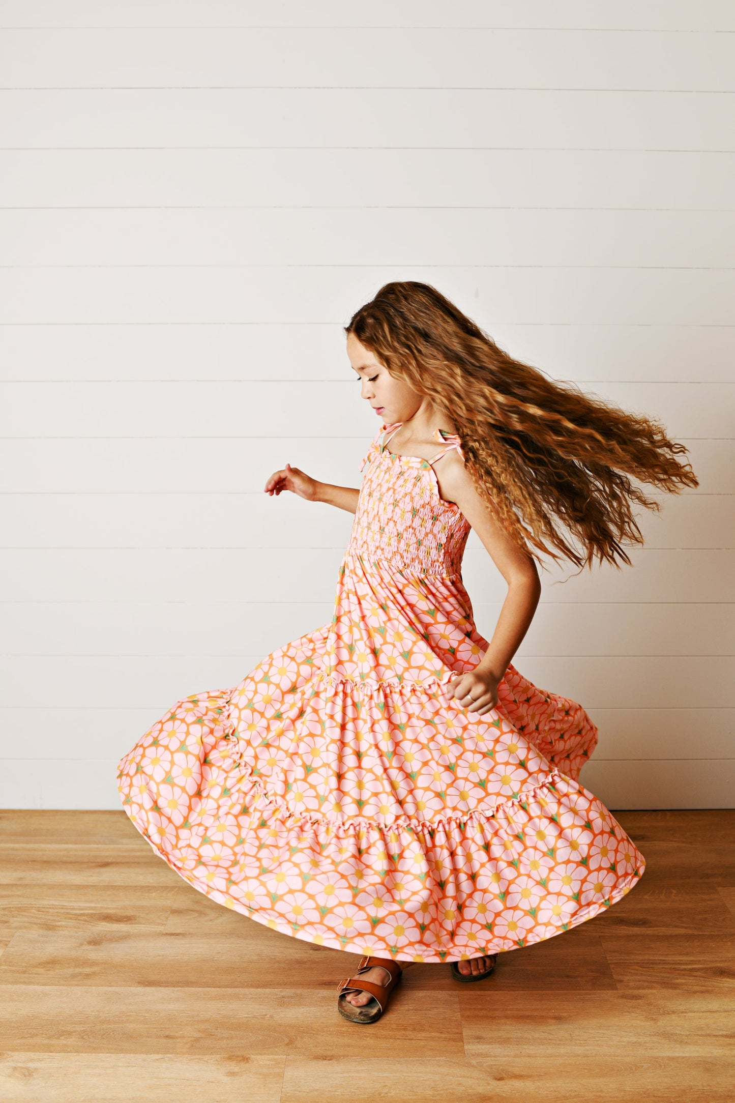 Leilani Apricot Dress