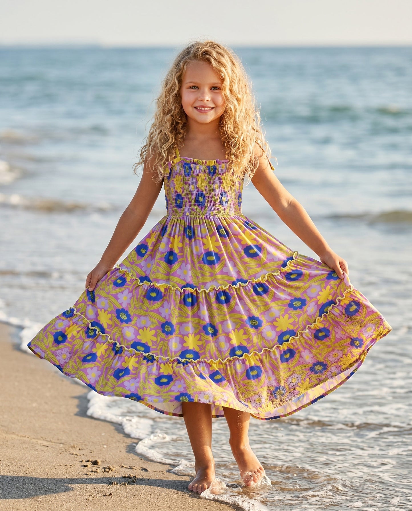 Leilani Lavender Floral Dress