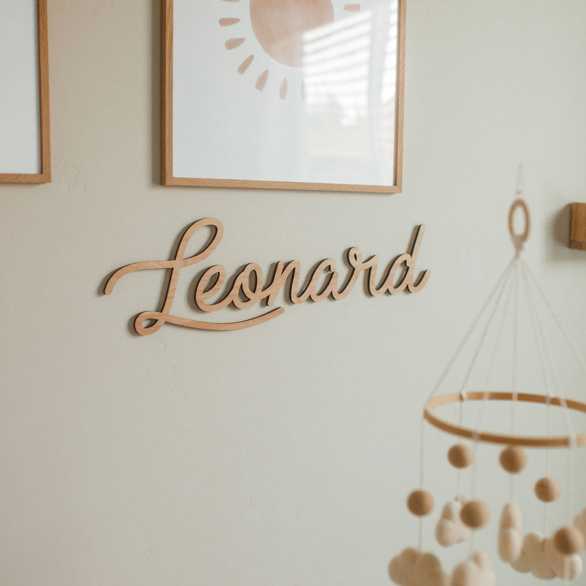 Wood Name Sign