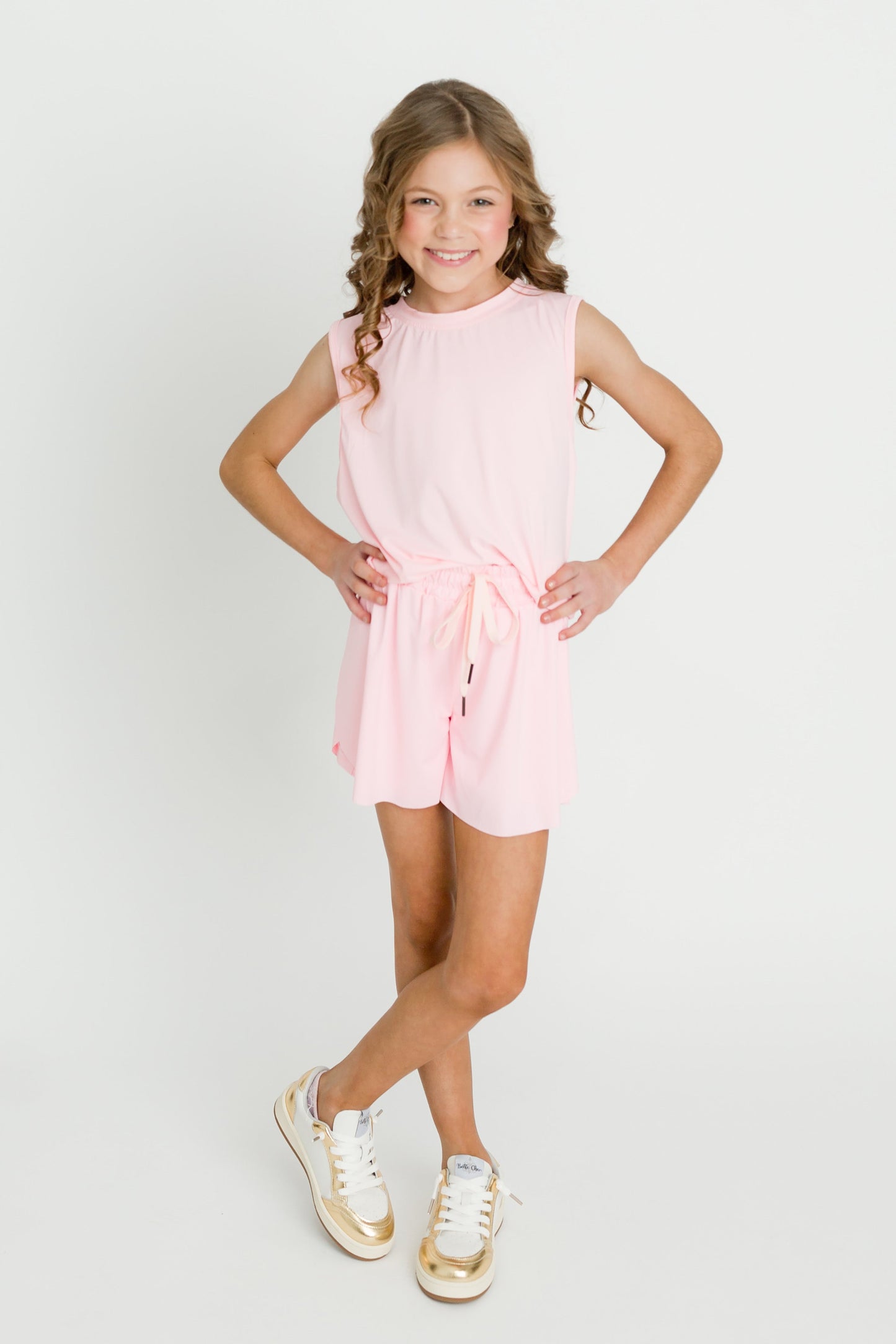 Light Pink Butterfly Kid Shorts