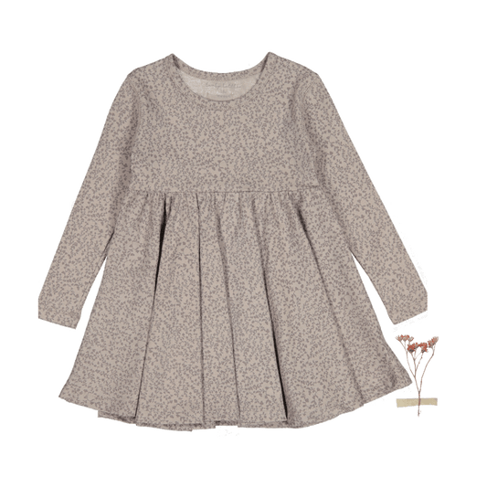 The Printed Long Sleeve Dress -  Vine