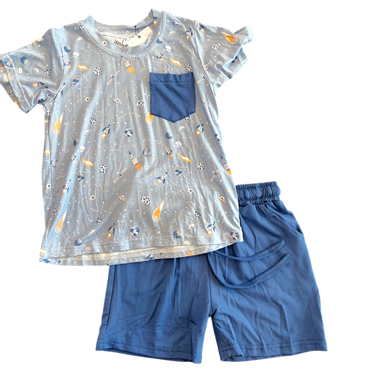 Logan Rockets Bamboo Youth T-Shirt & Shorts Set