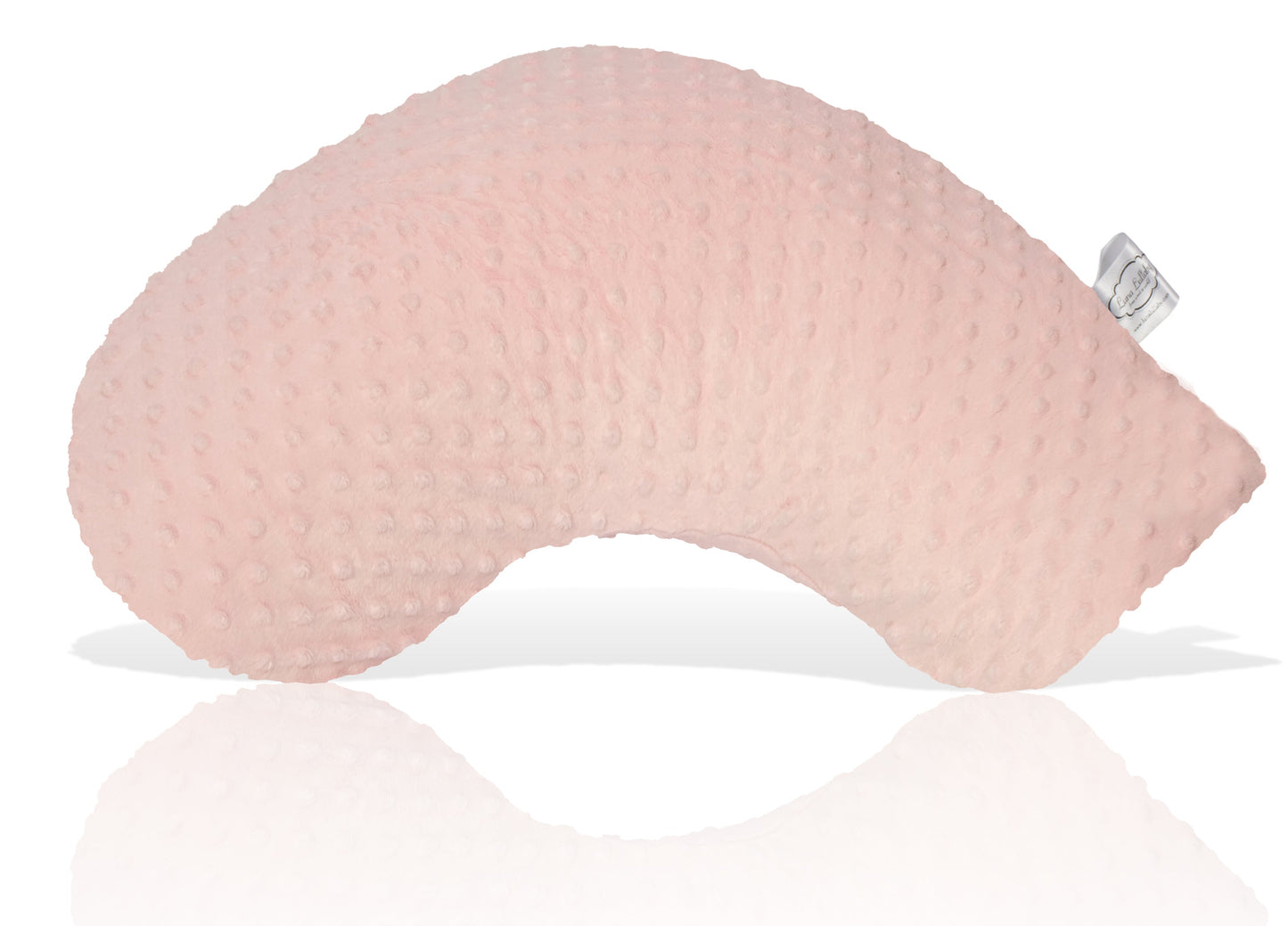 Travel Nursing Pillow - Pink Dot Pattern - Portable Baby Pillow