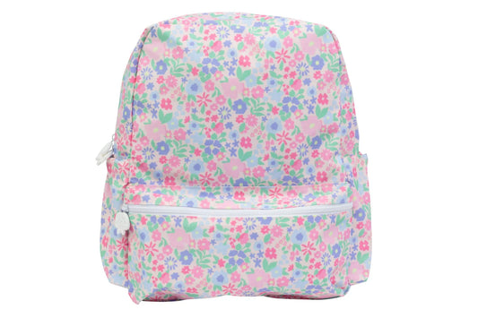 Apple of My Isla Large Backpack in Ditsy Floral – Wipeable Girls Backpack