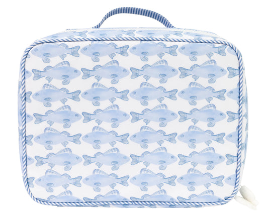 Apple of My Isla Lunchbox in Fish – Wipeable Kids Lunch Box