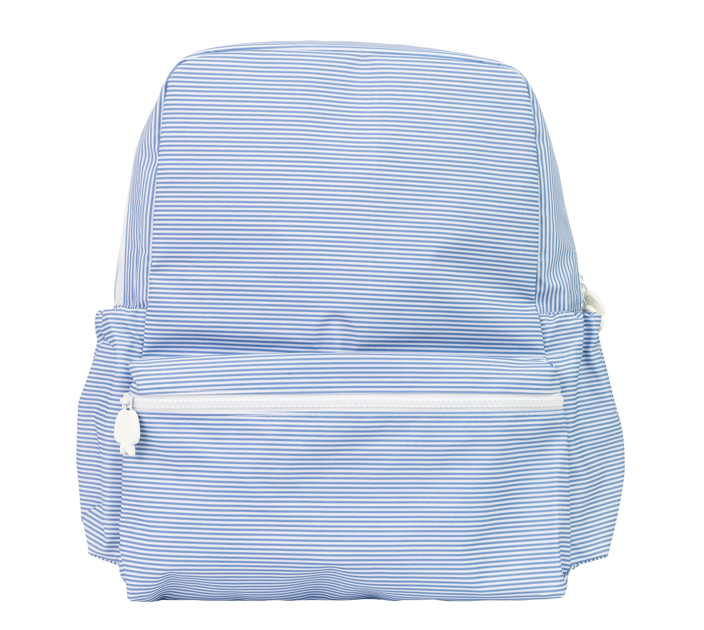 Apple of My Isla Navy Mini Stripe Wipeable Large Backpack | Kids School Backpack | Bossier City, LA