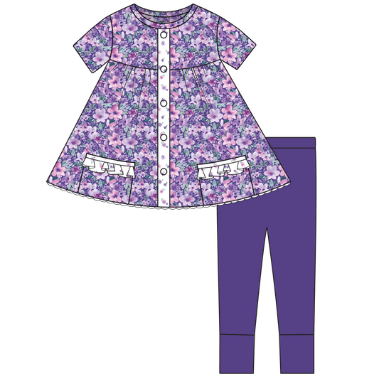 Marlee Short Sleeve Tunic + Legging Set (Pre-Order)