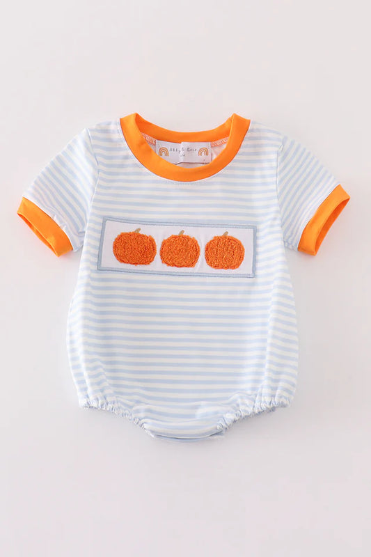 Pumpkin French Knot Boy Bubble