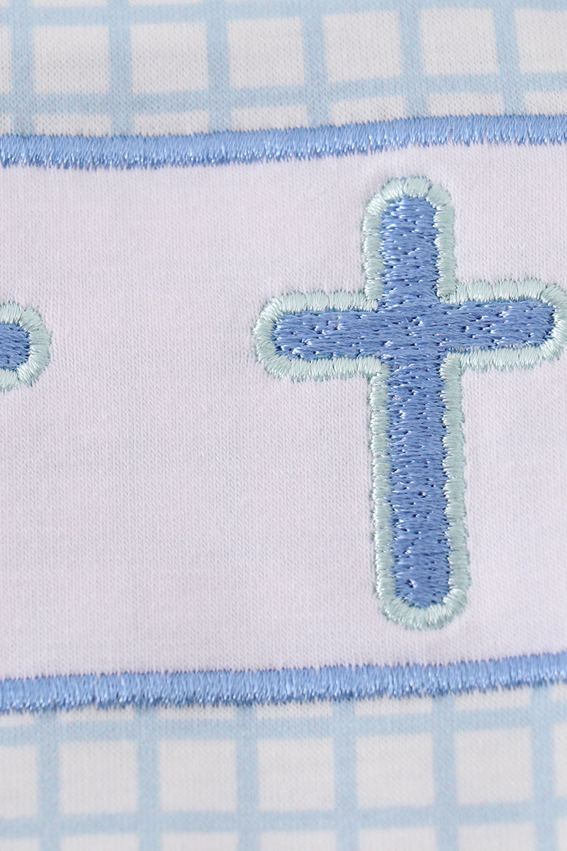 Cross Embroidery Boy Bubble