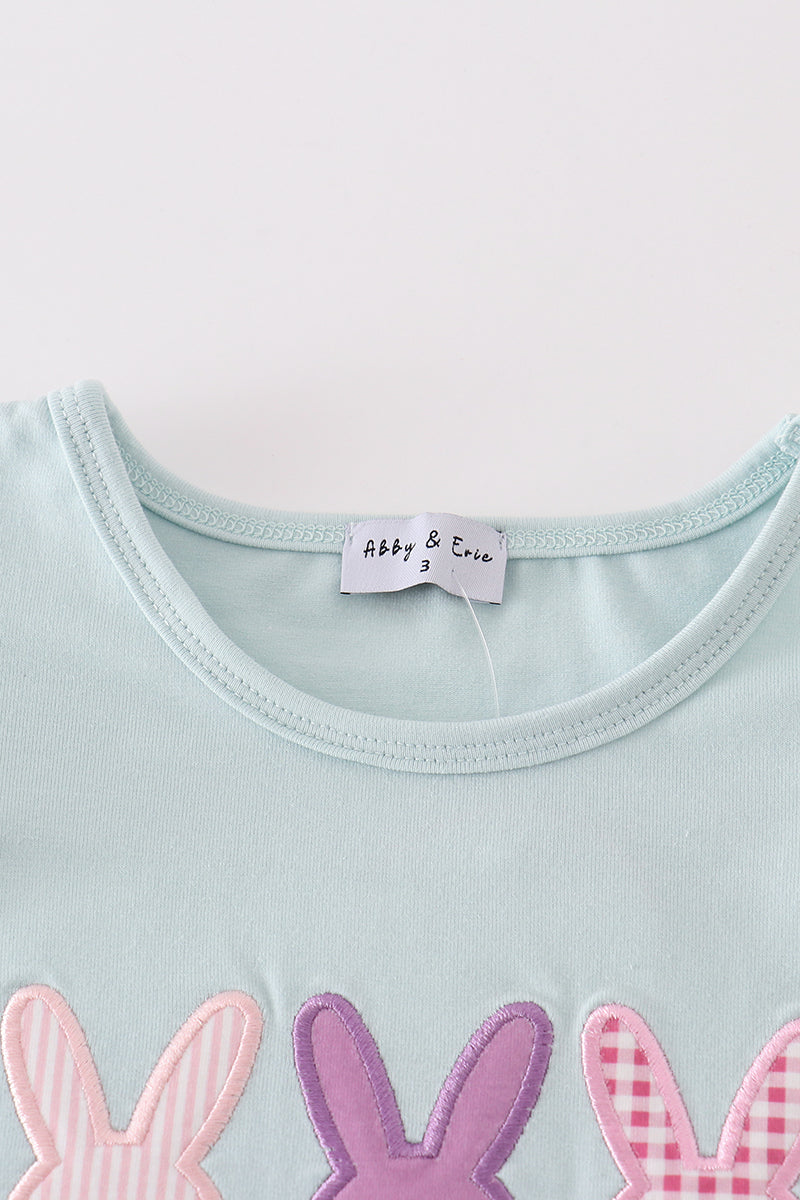 Bunny Applique Ruffle Short Set