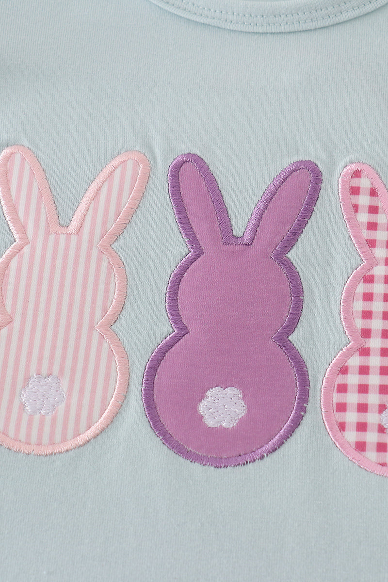 Bunny Applique Ruffle Short Set