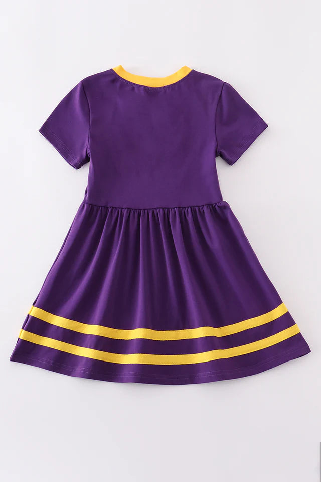 LSU Bow Tiger Applique Dress