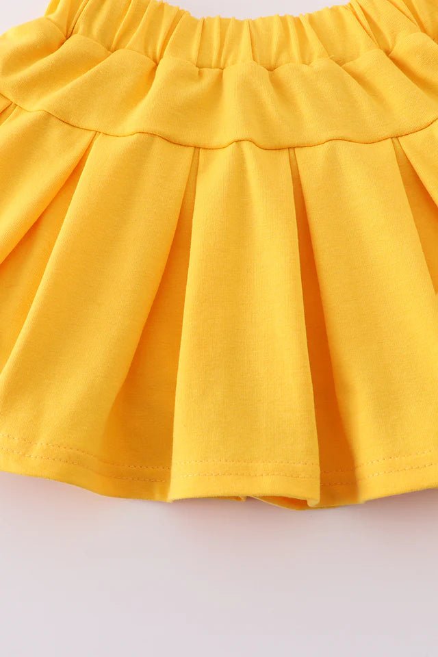 LSU Embroidery Skort Set