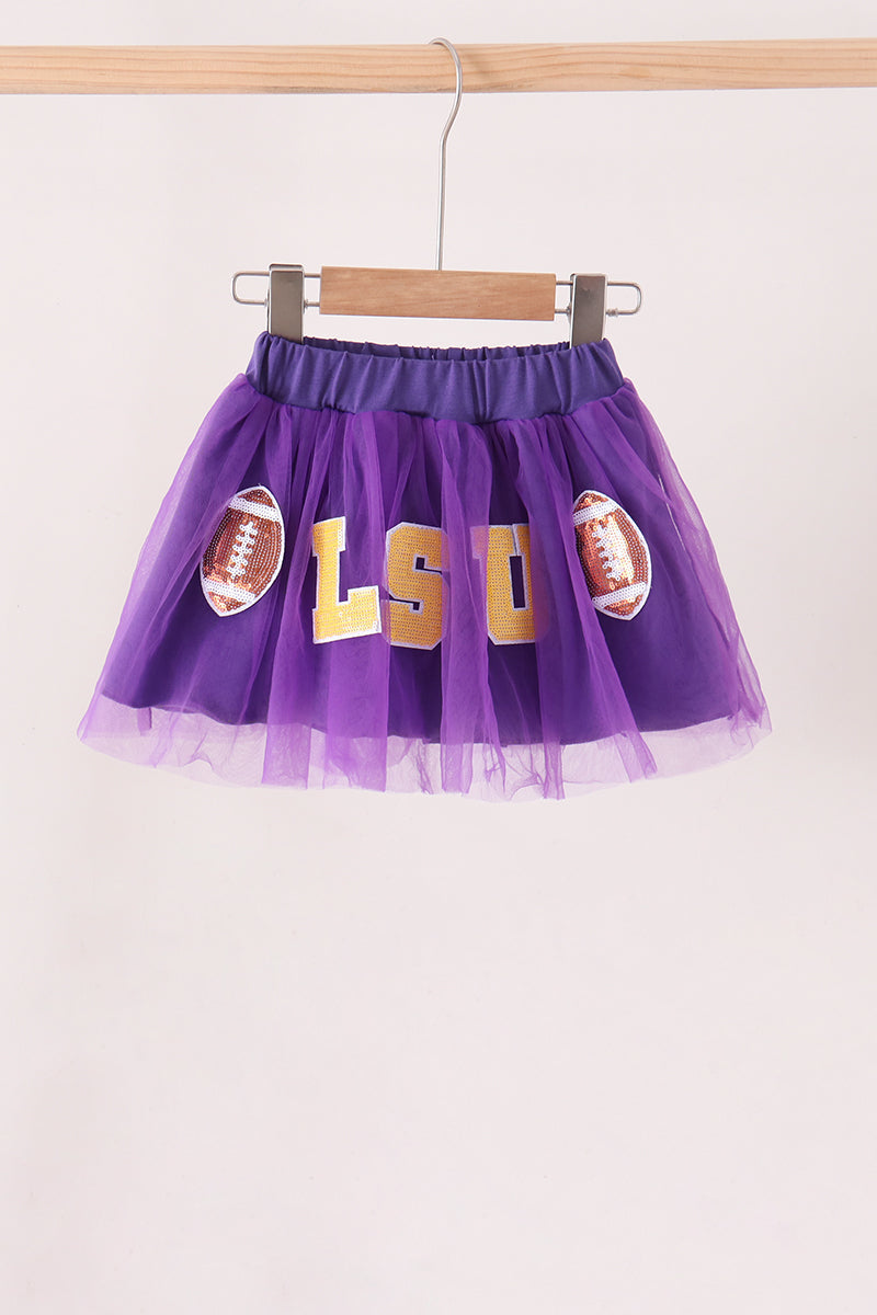 LSU football sequin tutu dress