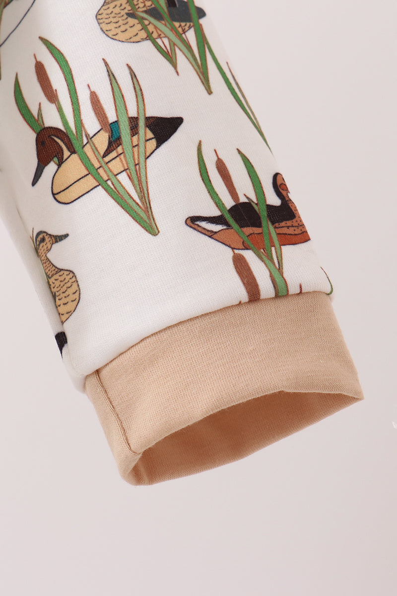 Duck embroidery romper