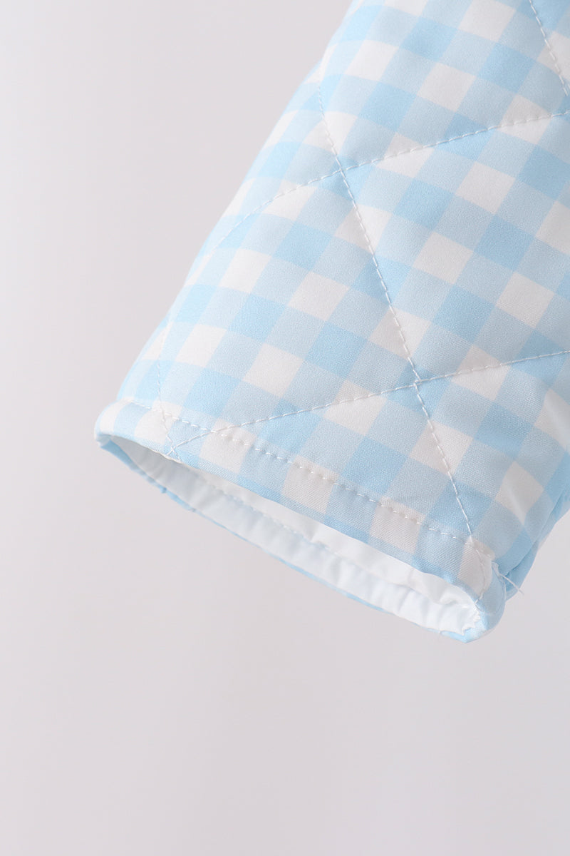 Blue gingham jacket