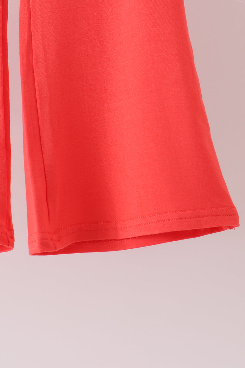 Pink santa claus bamboo pants set