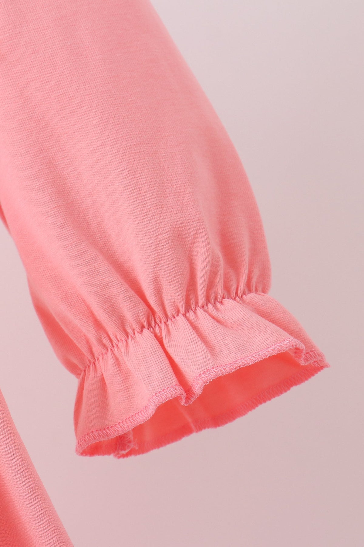 Pink turkey embroidery dress