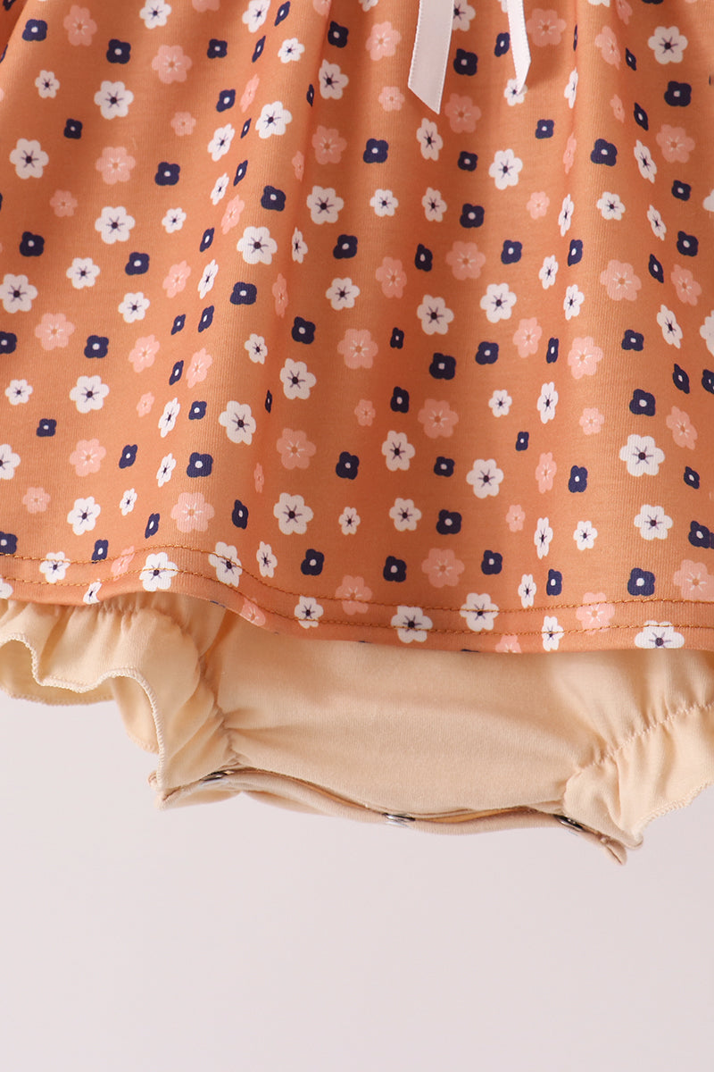 Fall floral print bubble