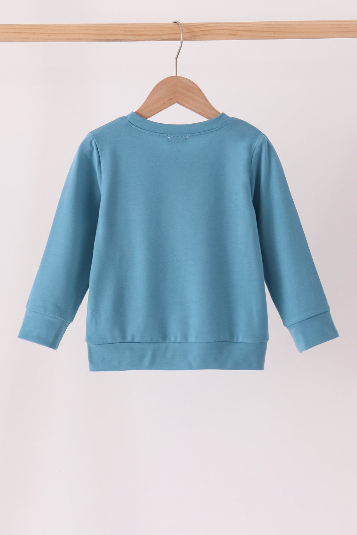 Blue Cow Embroidery Top