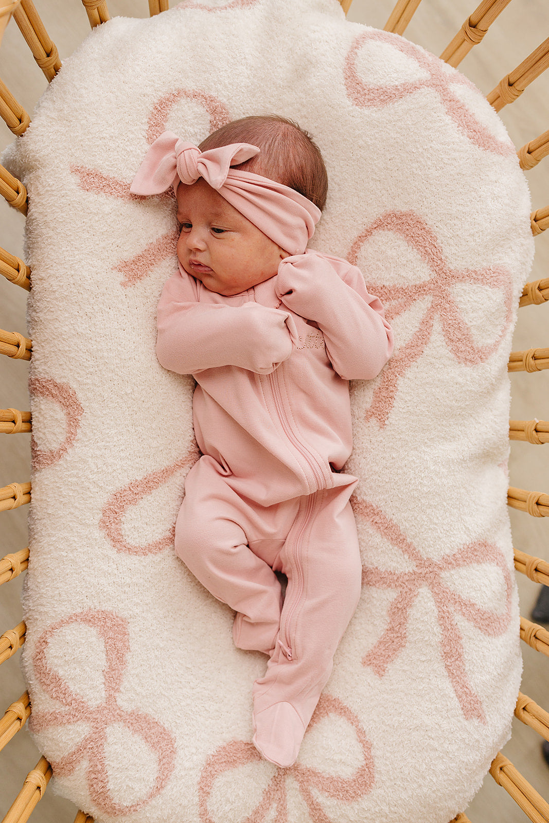 Ballet Pink Cotton Zipper