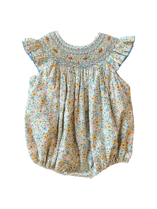 Merritt Floral Smocked Bubble