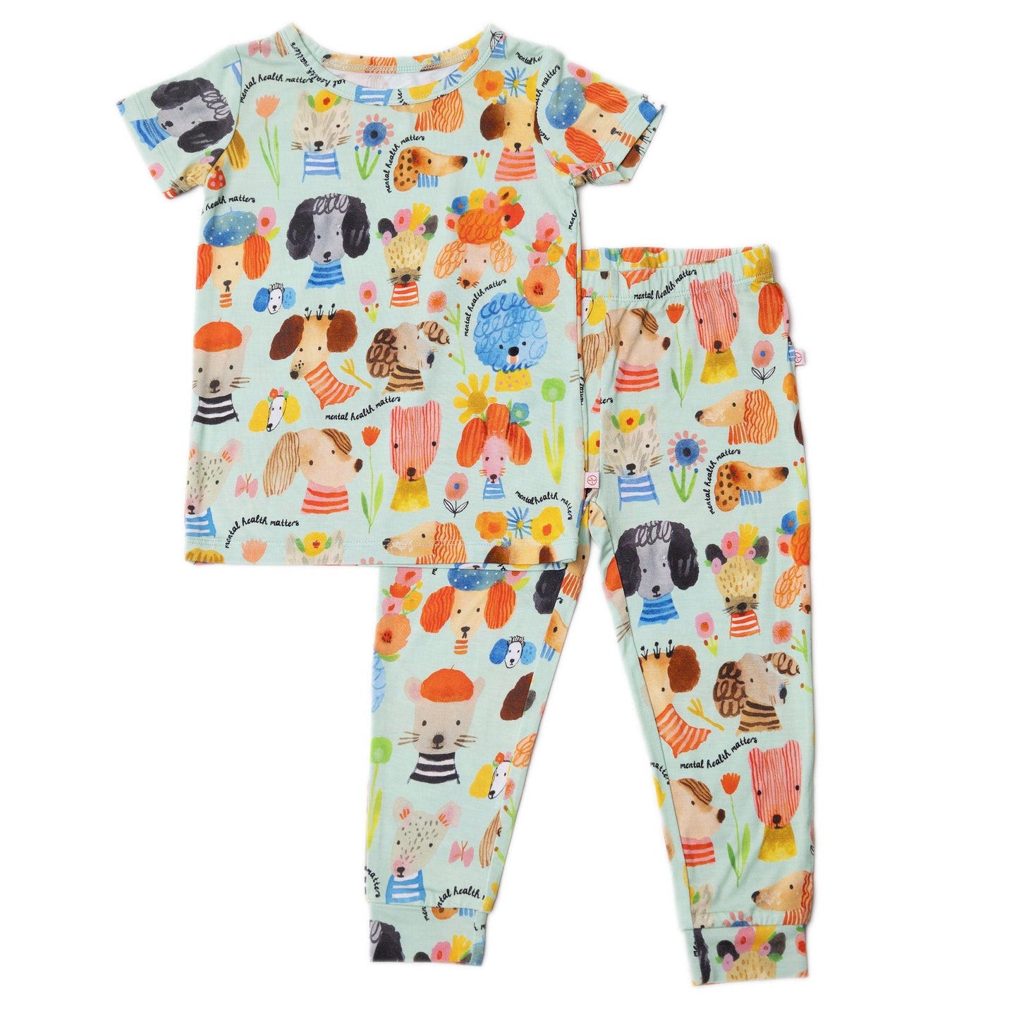 The Second-Skin 2-Piece Short Sleeve Pajama | Mindful Doggos