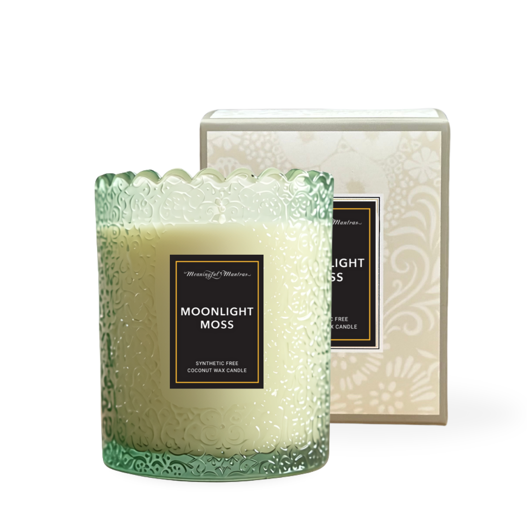 Meditation Moonlit Moss Natural Candle 8oz Kaia Collection