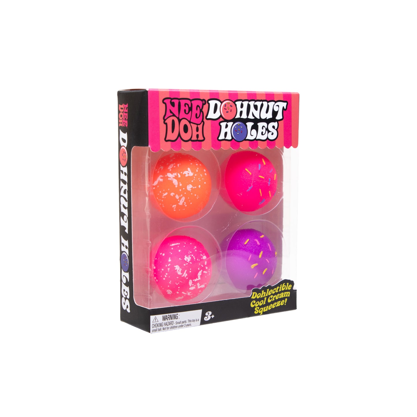 NeeDoh DohNut Holes Squishy Fidget Toy Multi-Pack – Sensory Stress Balls for Kids