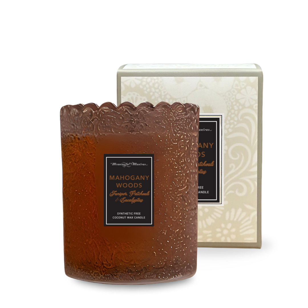 Mahogany Woods Natural Candle 8oz Kaia Collection